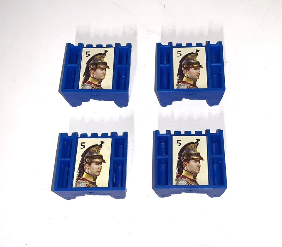 Stratego Vtg 1996 Blue Lieutenants Movers Complete Set Only - Image 1 of 4