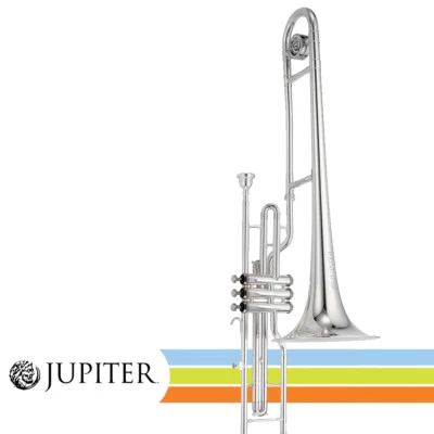 Jupiter JTB720VSQ Llave de C Plateado Válvula Rendimiento Trombón con Estuche Foto 1 de 3