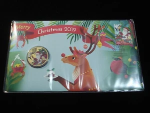 Australia 2019 Christmas PNC Inc Colour $1 Coin - Imagen 1 de 2