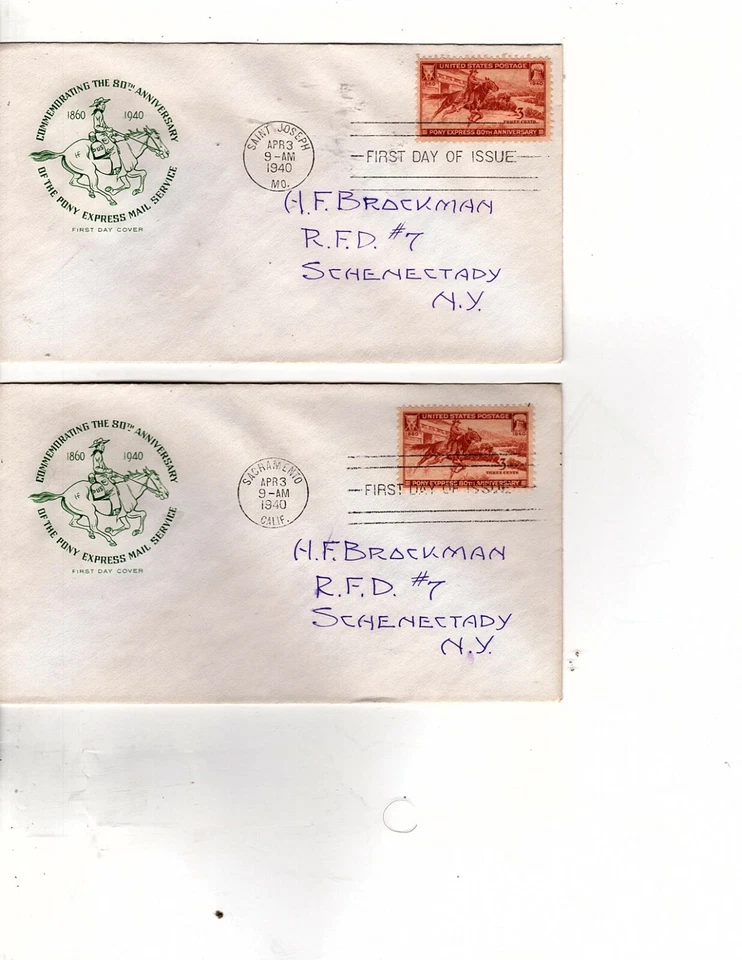 US FDC #894 Farnam 1940 Saint St. Joseph MO Pony Express 80th Anniversary  (mb14 - Image 1 of 1