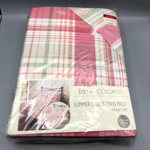 Life From Coloroll Two Pack Double Duvet Set approx 200x200cm with 2 pillowcase - Picture 1 of 10