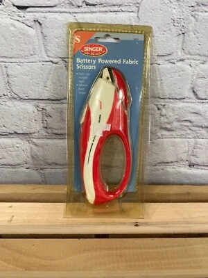 Singer Battery Powered Electric Fabric Push Button Scissors 50074 New Sealed - Image 1 of 2