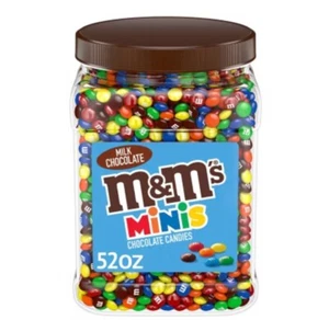 M&Ms Minis Milk Chocolate Bulk Jar 52oz - Picture 1 of 3