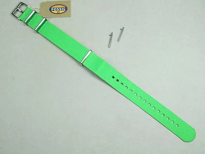 Pulseira de relógio verde S181122 tamanho de ressalto unissex tecido nylon 18mm - Imagem 1 de 4