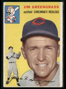 1954 Topps 22 Jim Greengrass Cincinnati Redlegs Vintage C33A - Bild 1 von 2