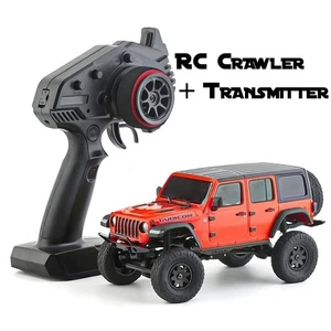 1/24 Scale Jeep Wrangler RC Crawler Car with Transmitter - Hard Body Desktop Toy - Picture 1 of 30