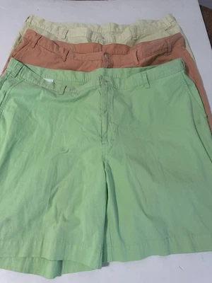 Bill's Khakis Chino 短裤男式 46 美国制造平前绿色黄色橙色批量 3 — 第 1/4 张图片