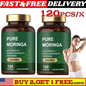 Nuevas Cápsulas de Moringa Orgánica | 2400mg | 120 Unidades | Alta Resistencia - Imagen 1 de 6
