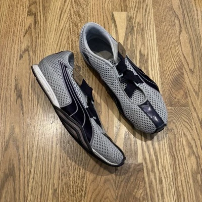 Puma Cell Shoes Sneakers Women’s Size 9.5 Silver Grey Purple Strap Vtg - Image 1 of 4
