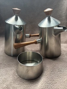 Robert Welch Old Hall Campden Coffee Pot / Hot Milk Jug / Sugar Bowl - Picture 1 of 12