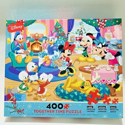 Rompecabezas Disney Holiday Together Time 400 piezas hornear Mickey Minnie NUEVO Foto 1 de 4