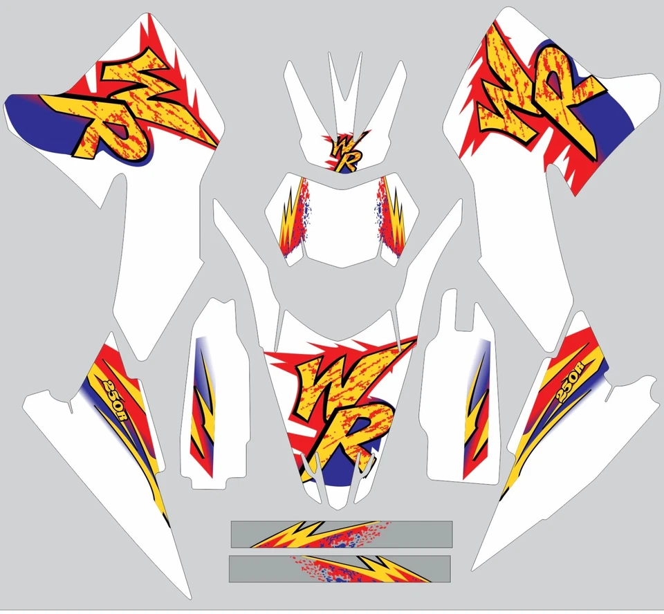 Old School Yamaha Graphics WR250r WR 250r 2008-2015 Foto 1 de 1