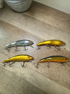 4 señuelos COTTON CORDELL Ripplin Redfin crankbait jerk bait - Imagen 1 de 19