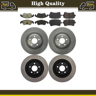 Juego de 6 pastillas de freno rotores de disco para Audi S4 3,0 L Audi S5 4,2 L 3,0 L_ Foto 1 de 4