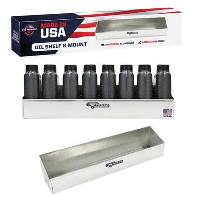 Remolque Pit Posse 8 botellas de aceite caddie caddy estante aluminio - Hecho en EE. UU. Foto 1 de 4