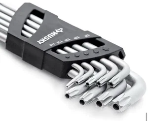 Husky Juego de llaves magnéticas a prueba de manipulaciones TORX L (9 piezas) - Imagen 1 de 10