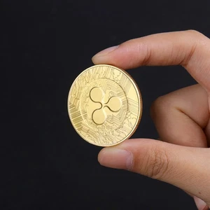 Moneda ondulada conmemorativa XRP de regalo de 10 piezas redonda coleccionable - Imagen 1 de 7