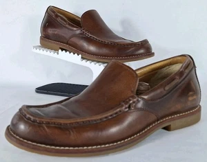 UGG Via Ponte Halbschuhe Schuhe Braun Slipper Mokassinnaht Niedrig Leder Herren Größe 7 - Bild 1 von 12