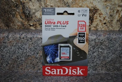SanDisk 128GB Ultra Plus SDXC UHS-I Card - Image 1 of 4