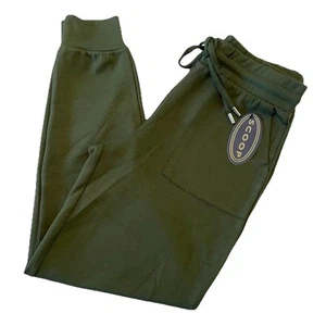 S Scoop Scuba Knit Pocket Jogger Pant Heather Green Women's Size SMALL NWT - Picture 1 of 10