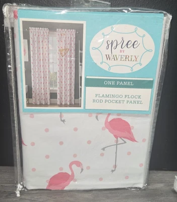 Waverly, Spree от Waverly занавеска панель розовый фламинго стая, род карман 42 «x 63» - Изображение 1 из 3
