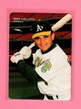1990 Mother's Cookies Baseball Card # 25 Mike Gallego Oakland A's
