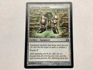 MTG Commander LIGHTNING GREAVES Danneggiato (9080) Potenza Classificata - Foto 1 di 3