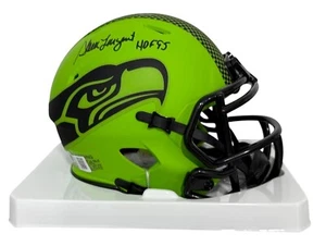 Seattle Seahawks Steve Largent Autographed Rave Mini Speed Helmet "HOF 95" BA... - Picture 1 of 1