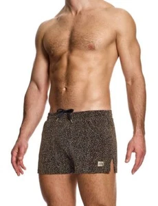 Pantalones Cortos Tejidos MODUS VIVENDI Craqueados Calce Ajustado Retro-Pantalones Cortos Hilos Marrón 25361 B9 - Imagen 1 de 5