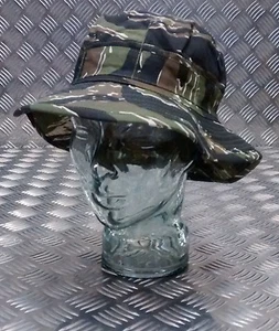 Military Style Special Forces Boonie Hat / Bush hat Short Brim Tiger Camo - NEW - Picture 1 of 5