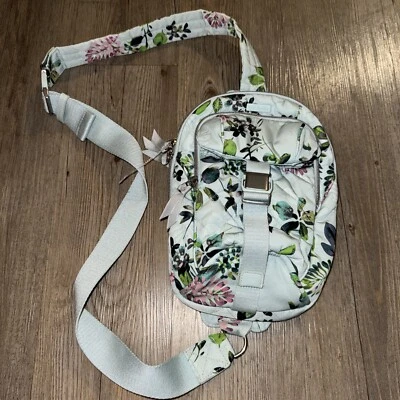 New Vera Bradley Utility Sling Backpack Performance Twill- Seawater Blooms Bag - Image 1 of 4