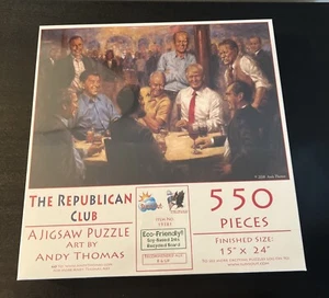 New Sealed~ The Republican Club Jigsaw Puzzle 550 pieces #19382 Sunout 15x24" - Picture 1 of 1