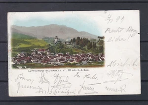 Karte vom Luftkurort Neumarkt in der Steiermark gelaufen 1899 - Picture 1 of 2