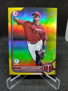 2022 Bowman Draft 1st Yellow /75 Danny De Andrade #BD-107 - Picture 1 of 2