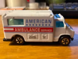 1993 Hot Wheels Ambulance - American Ambulance Service - Loose 1/64 Scale - Picture 1 of 5