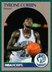 Tyrone Corbin - 1991 NBA Hoops 100 Superstars #59 - Timberwolves Basketball Card - Picture 1 of 2