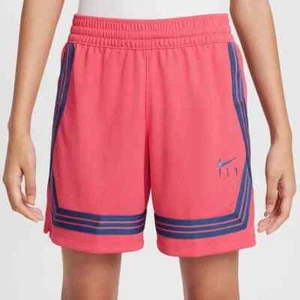 Nike Shorts Girls Large Pink Blue Dri-Fit Fly Academy Sports Running Training - Picture 1 of 7