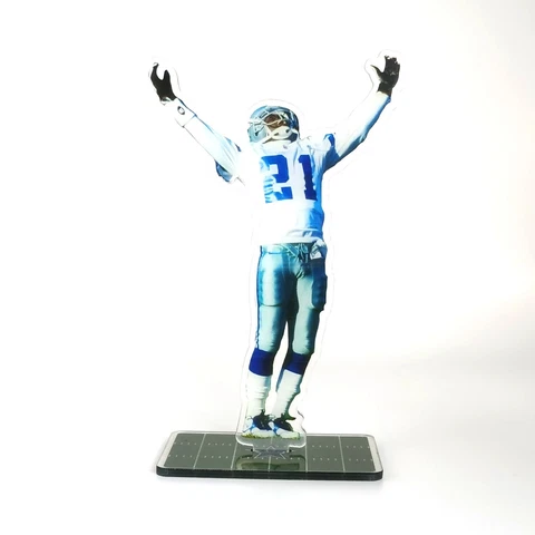 Deion Sanders Figure - #21 Dallas Cowboys Celebrating after Touchdown Ornament Cover