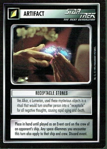 PIEDRAS RECEPTÁCULO DE TARJETA RARAS STAR TREK CCG UNIVERSO ALTERNATIVO - Imagen 1 de 1