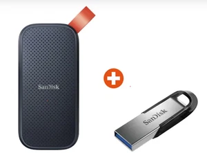 SanDisk Portable SSD 2 TB USB 3.2 Gen 2 bis zu 800MB/s plus 128GB Ultra Flair - Bild 1 von 1