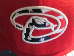 AZ DIAMONDBACKS "Stars & Stripes Red " New Era Fitted (8) Hat Flat Bill, $37 NWT - Picture 1 of 8