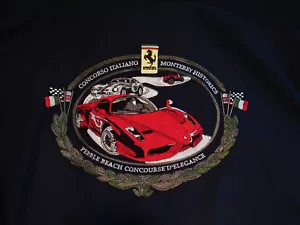 NWT RARE NAT NAST LTD ED #114 " FERRARI OWNERS CLUB-PEBBLE BEACH CONCOURSE " XXL - Picture 1 of 15