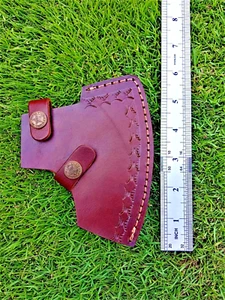 handmade genuine leather axe blade sheath blade cover - Picture 1 of 6
