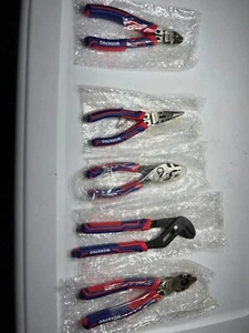 WORKPRO 5 PIECE Pliers Set Premium Linesman Plier w/Storage Pouch FREE USA SHIP - Picture 1 of 4