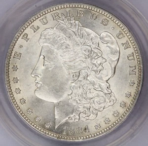 1884-O Morgan Dollar $1 ANACS - AU58 - Picture 1 of 4