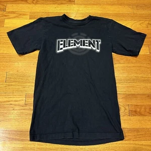 Y2K Element Skateboards Black Essential Graphic Shirt Size Medium - Picture 1 of 3