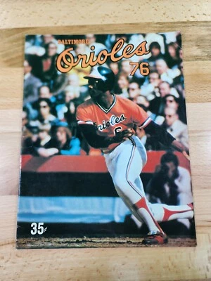Baltimore Orioles Official Program 1976 MAGAZINE 35 Cents Unused Scorecard - Image 1 of 4