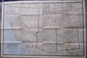 National Geographic December 1948 "Southwestern United States" Map - Picture 1 of 2
