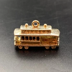 Danecraft 925 Sterling Silver Charm Pendant San Francisco Cable Car Trolley - Picture 1 of 9