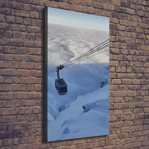 Leinwand-Bild Kunstdruck Hochformat 70x140 Bilder Seilbahn - Bild 1 von 6